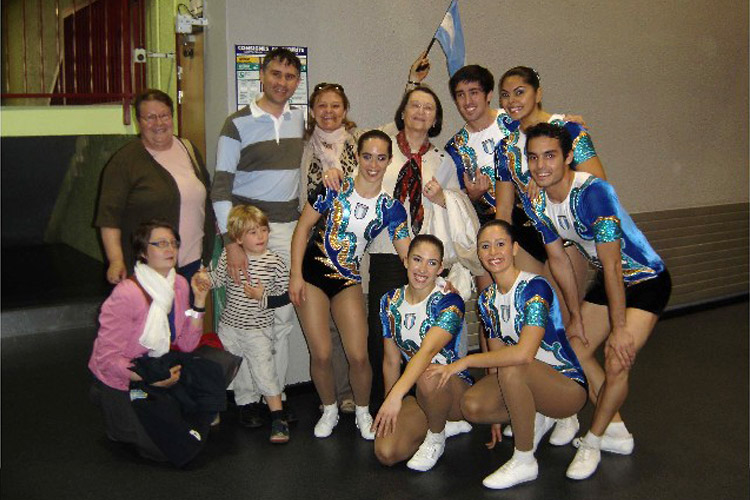 Equipe argentine et supporters